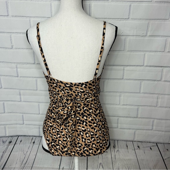 Aerie Leopard Wrap One Piece Swimsuit size small - Picture 5 of 10